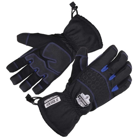 Proflex By Ergodyne Black Extreme Waterproof Winter Work Gloves, 2XL, PR 819WP